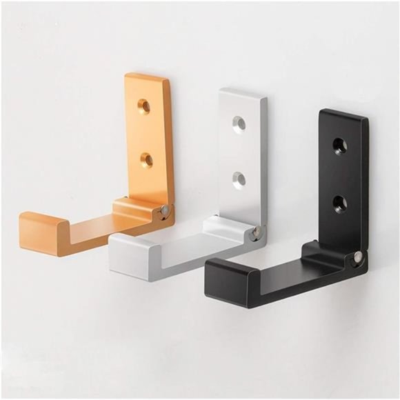 Folding Coat Hooks,5Pcs WallHooks for Hanging Coat TowelHooks Hardware HeavyDuty - Picture 6 of 8